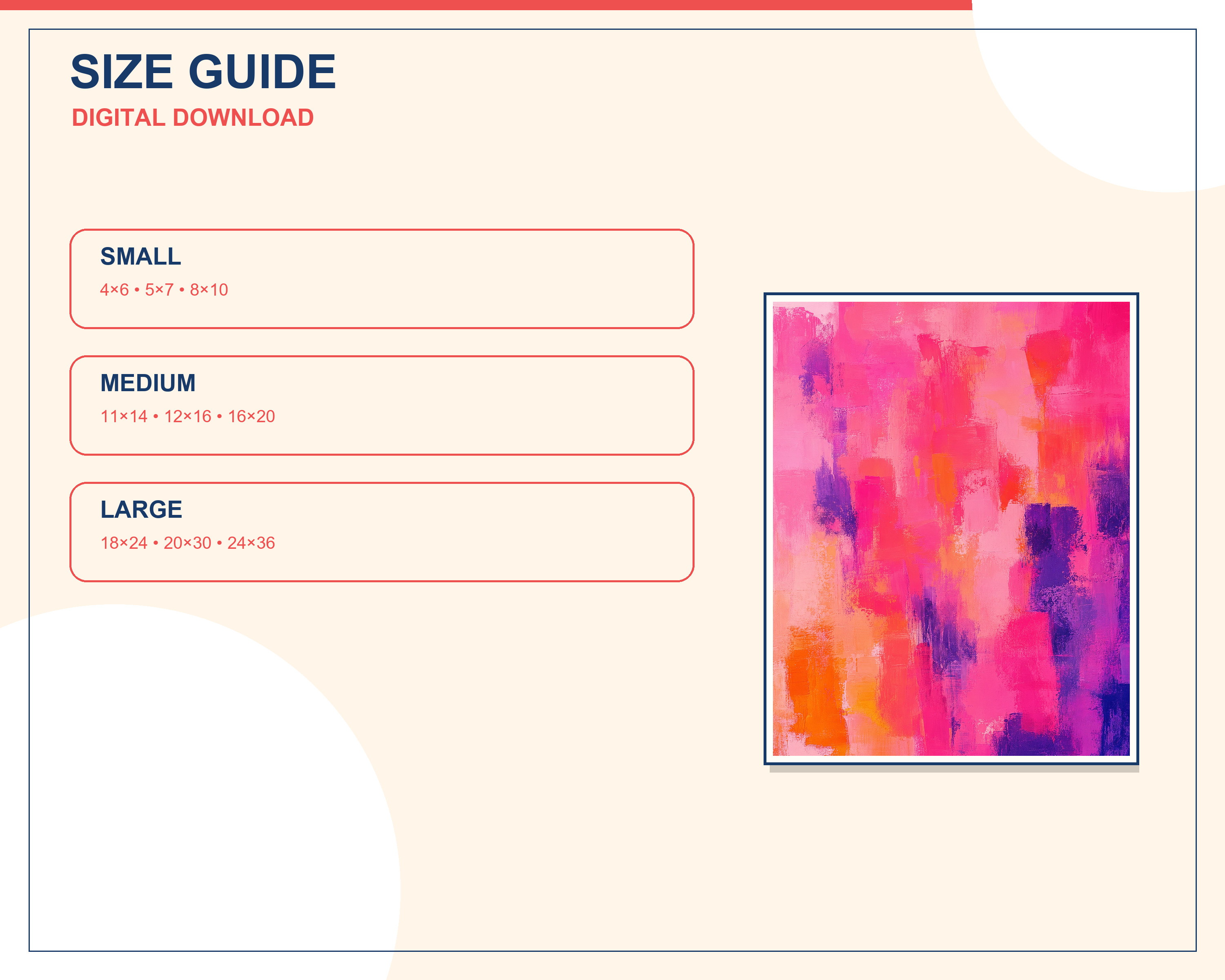 Printable wall-art size ratio guide