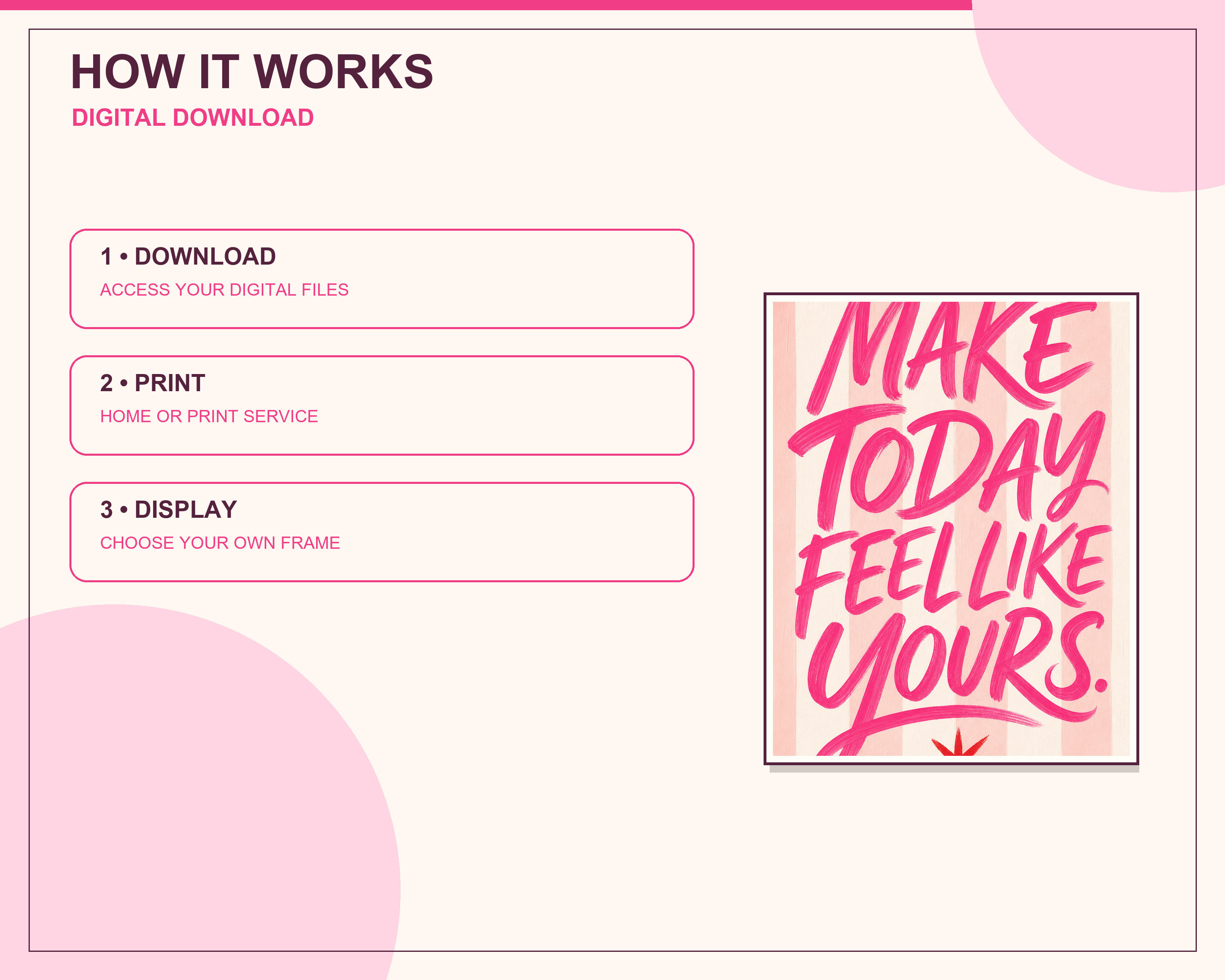 Digital download notice
