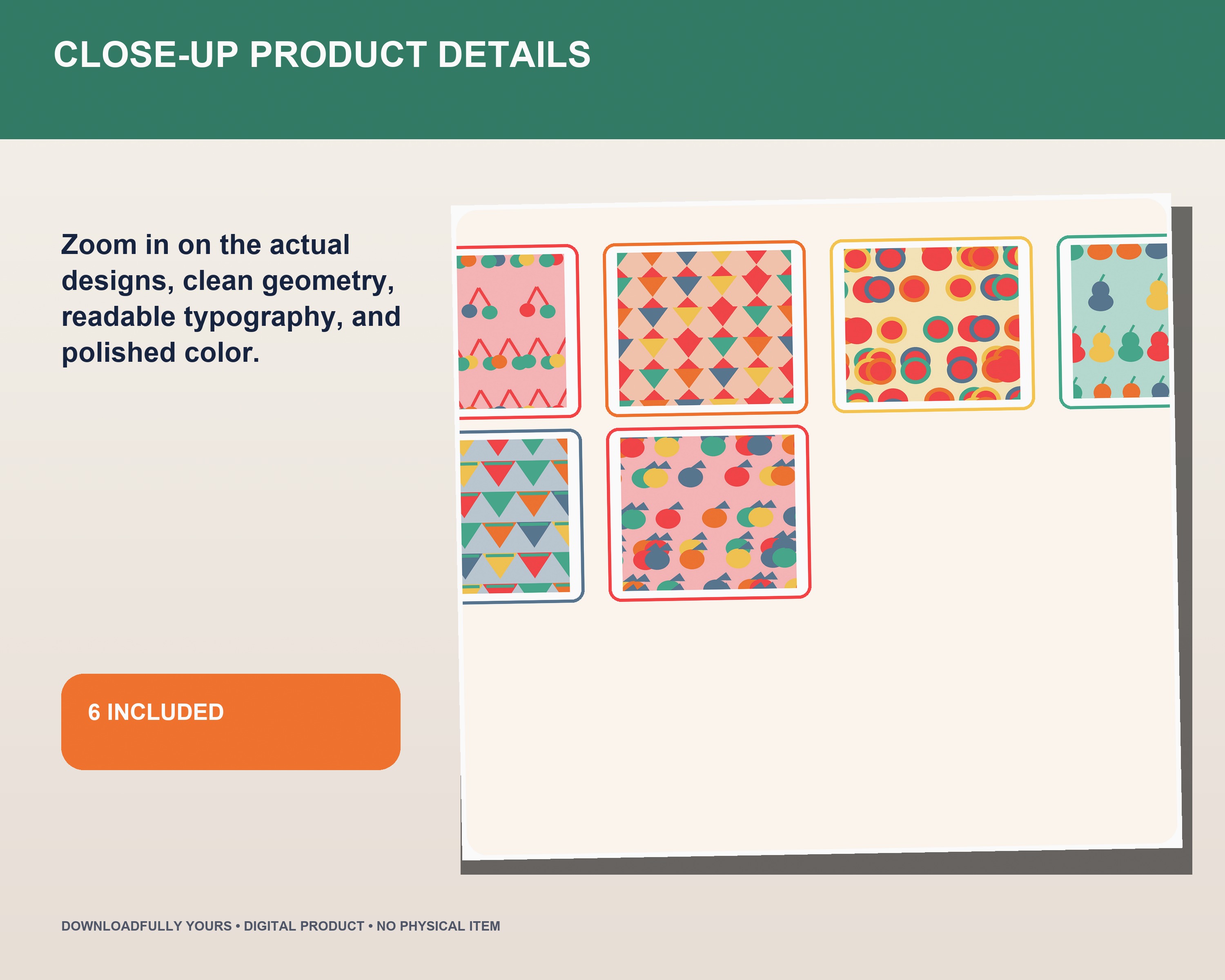 Juicy 70s Retro Fruit Mug and Tumbler Sublimation Bundle - premium digital bundle preview 5 of 10