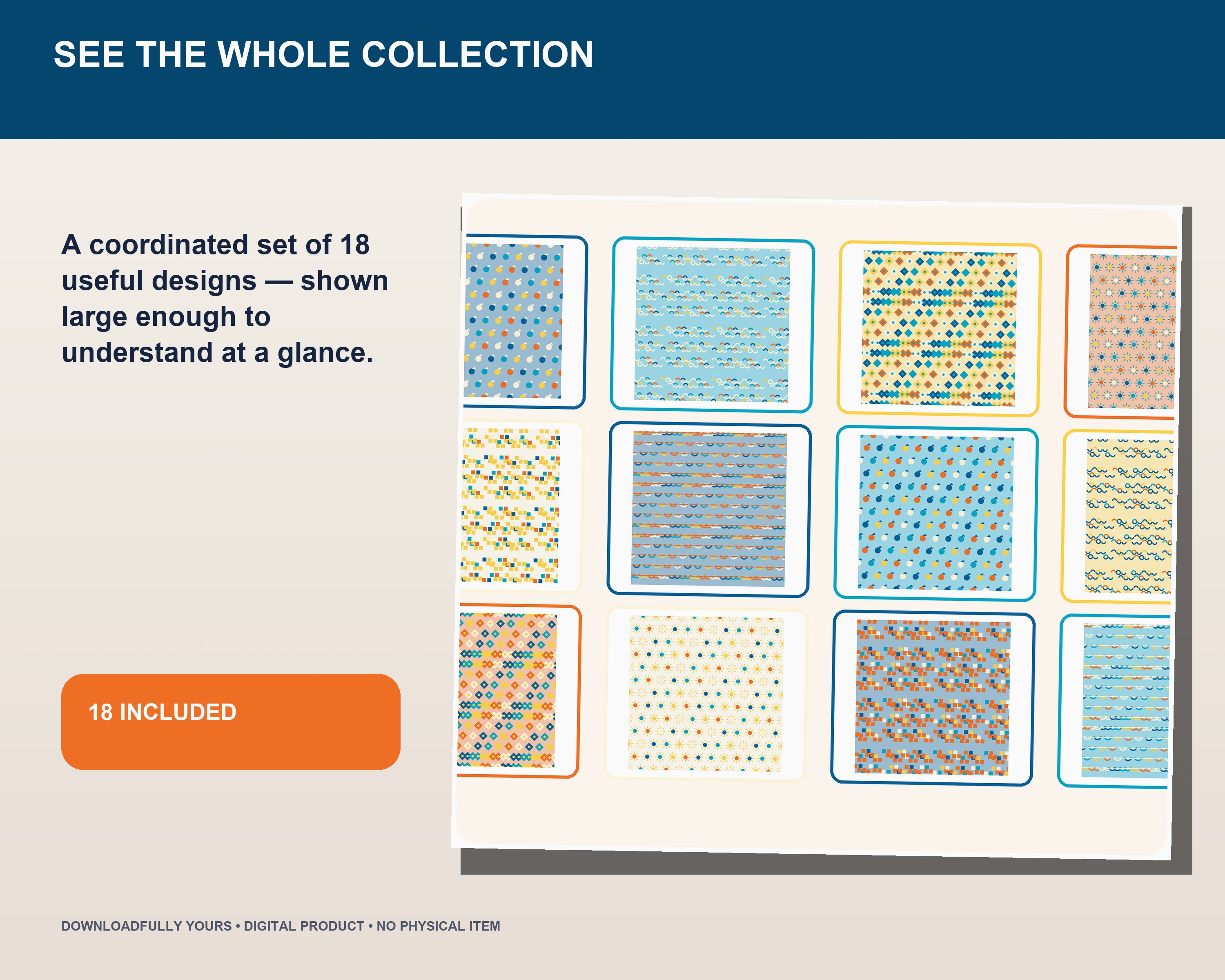 Amalfi Lemon Mediterranean Digital Scrapbook Paper - premium digital bundle preview 2 of 10