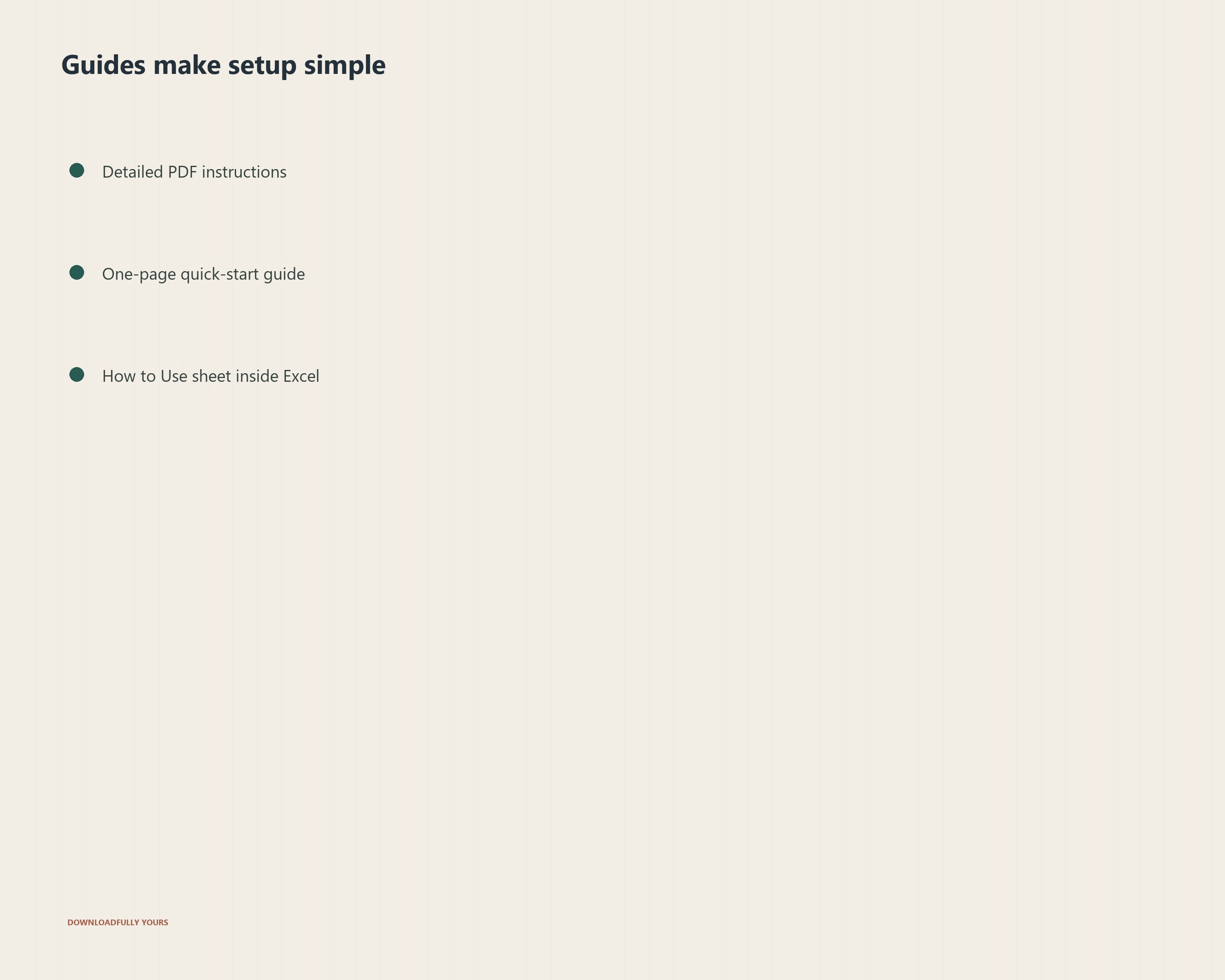 PDF instruction and quick-start guides