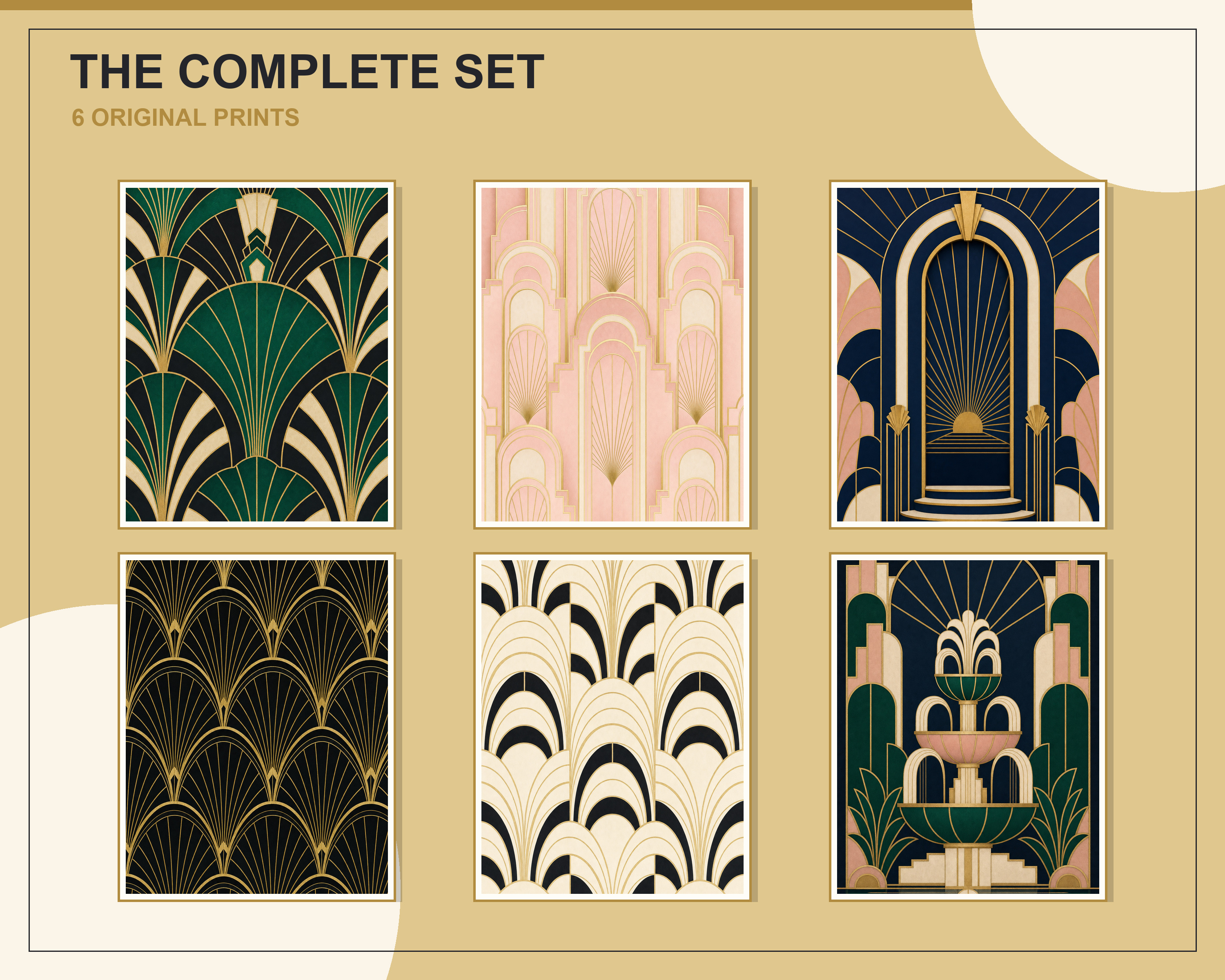 Full preview of all 6 printable artworks