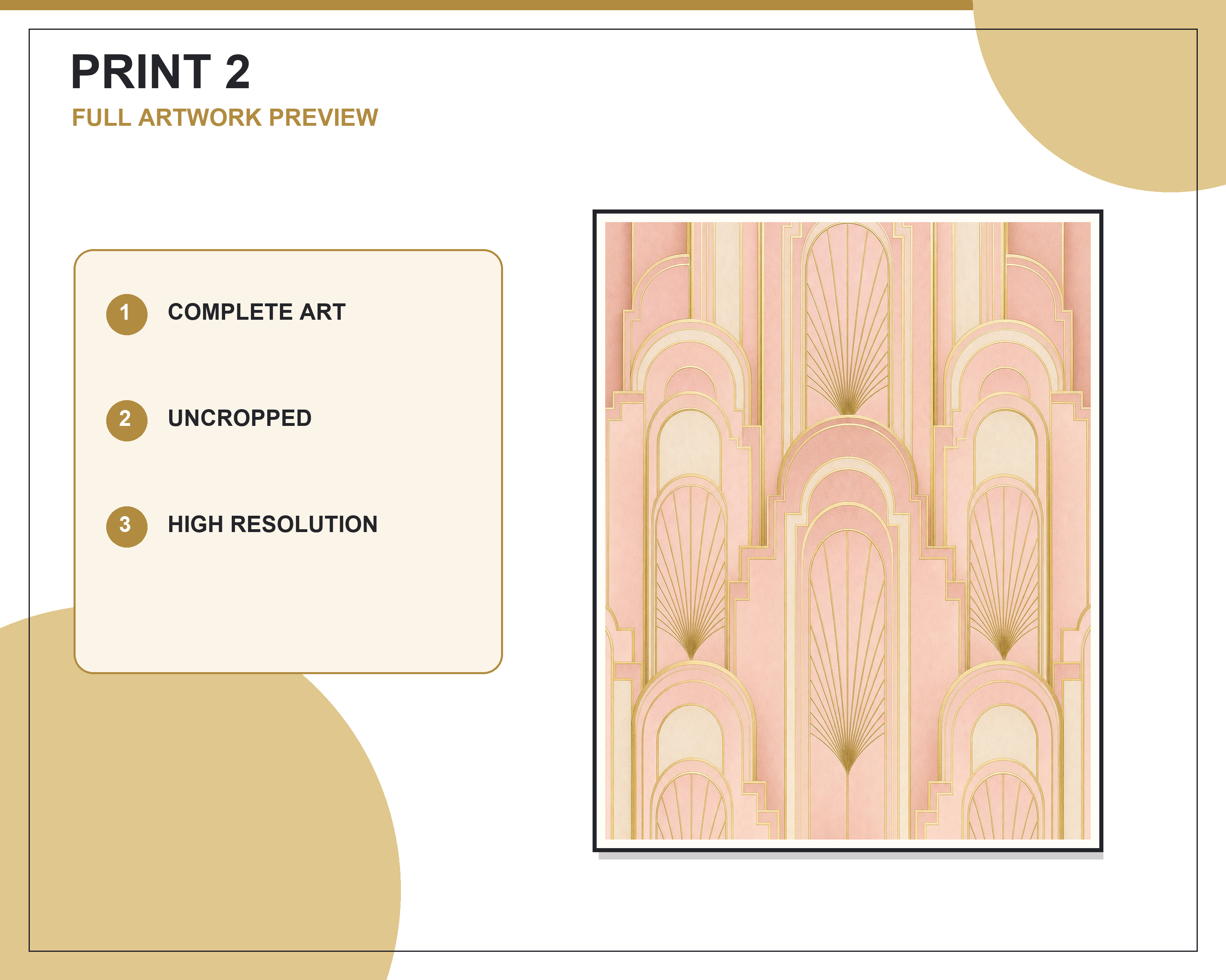 Close-up showing artwork color and printable detail