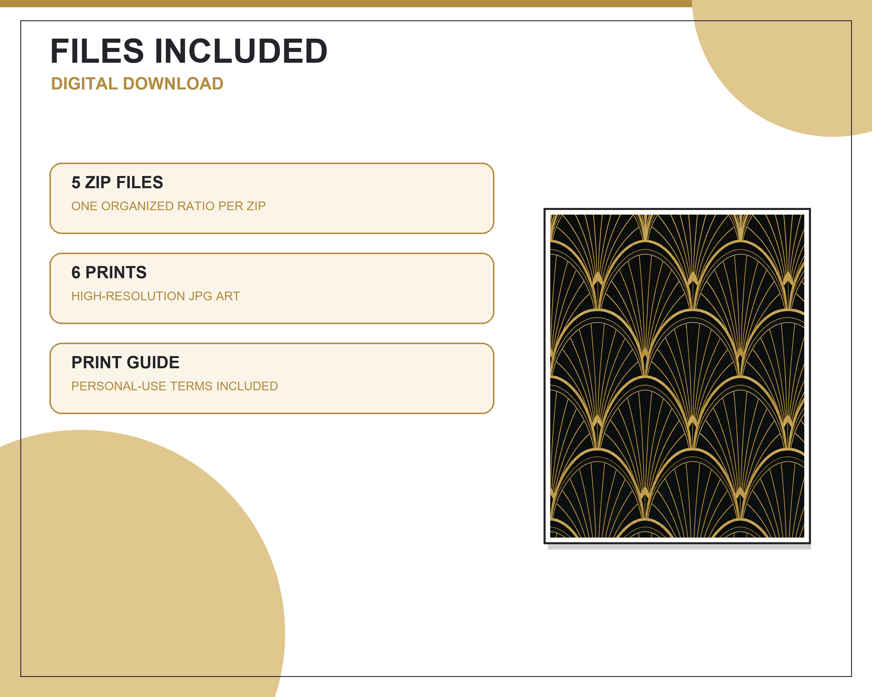 Three steps for downloading and printing the artwork