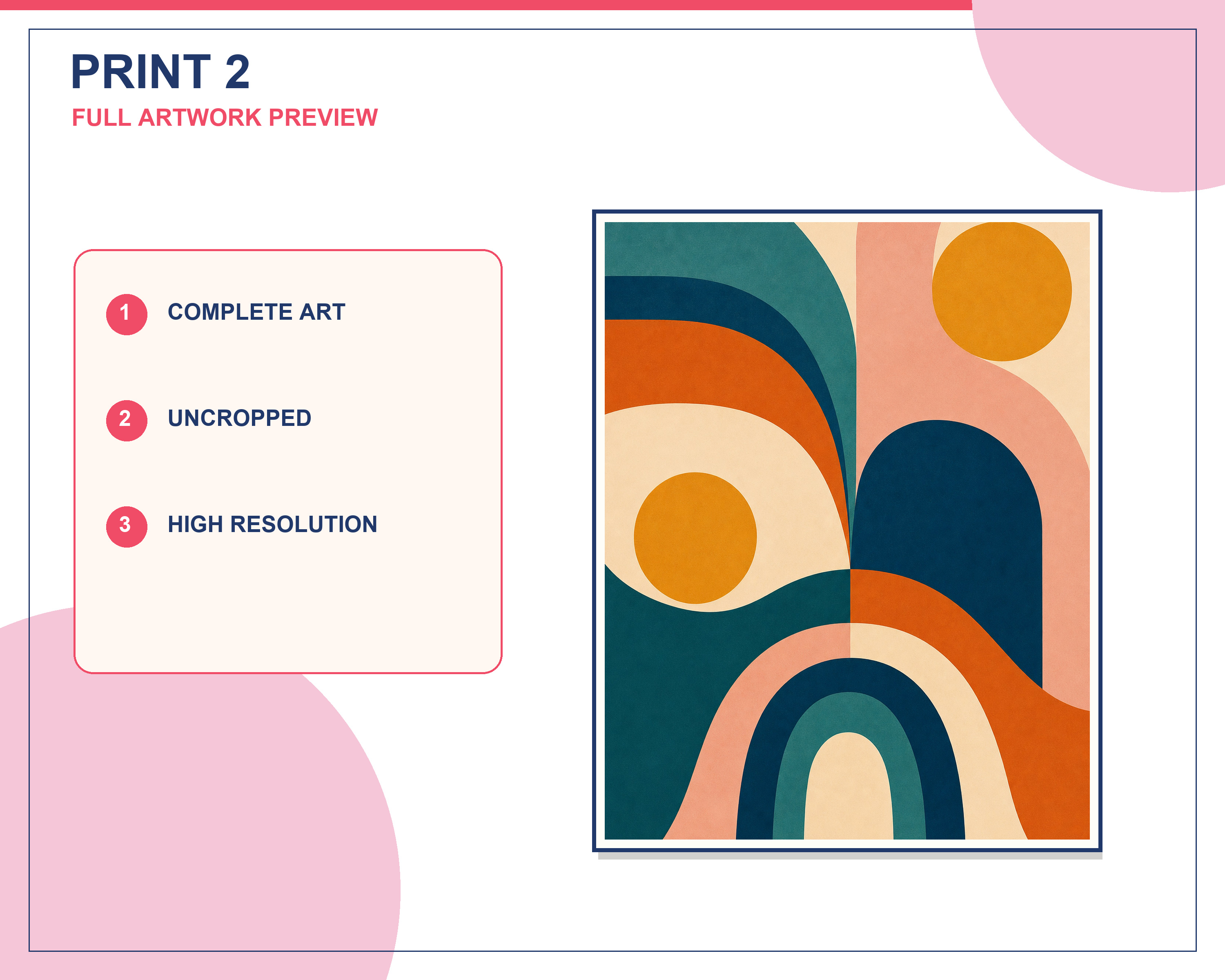 Close-up showing artwork color and printable detail