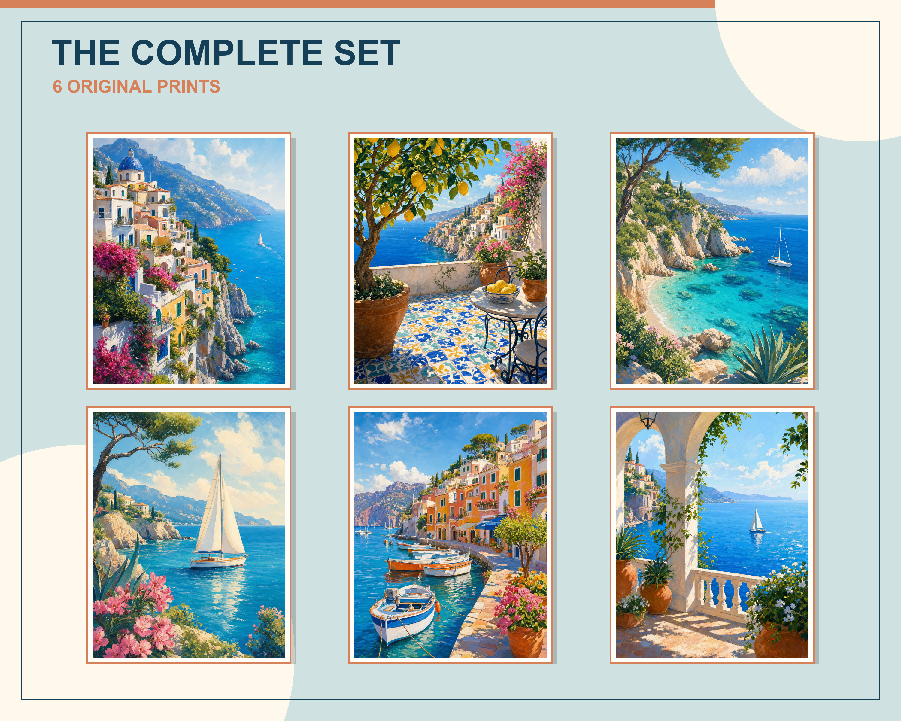 Full preview of all 6 printable artworks
