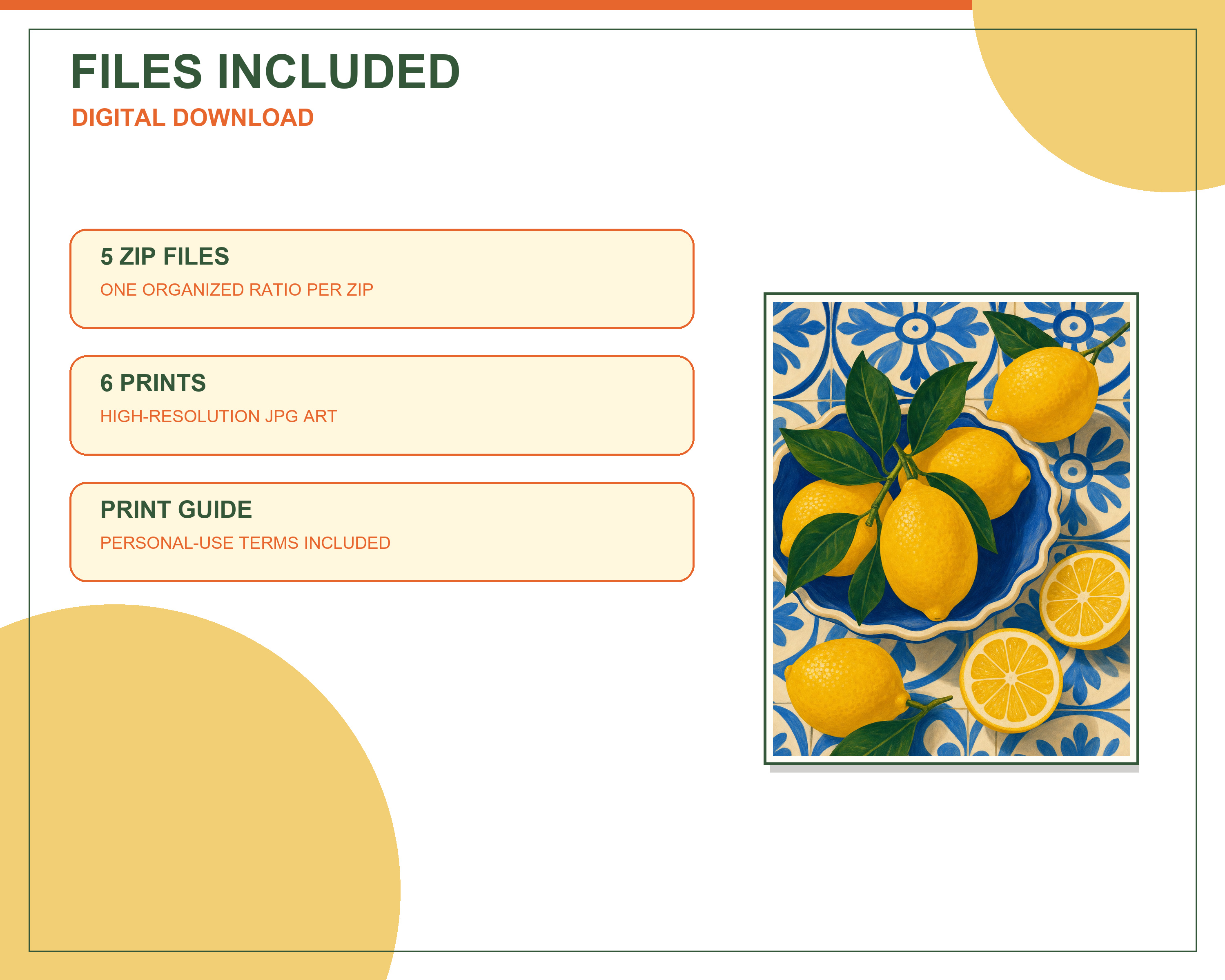 Three steps for downloading and printing the artwork
