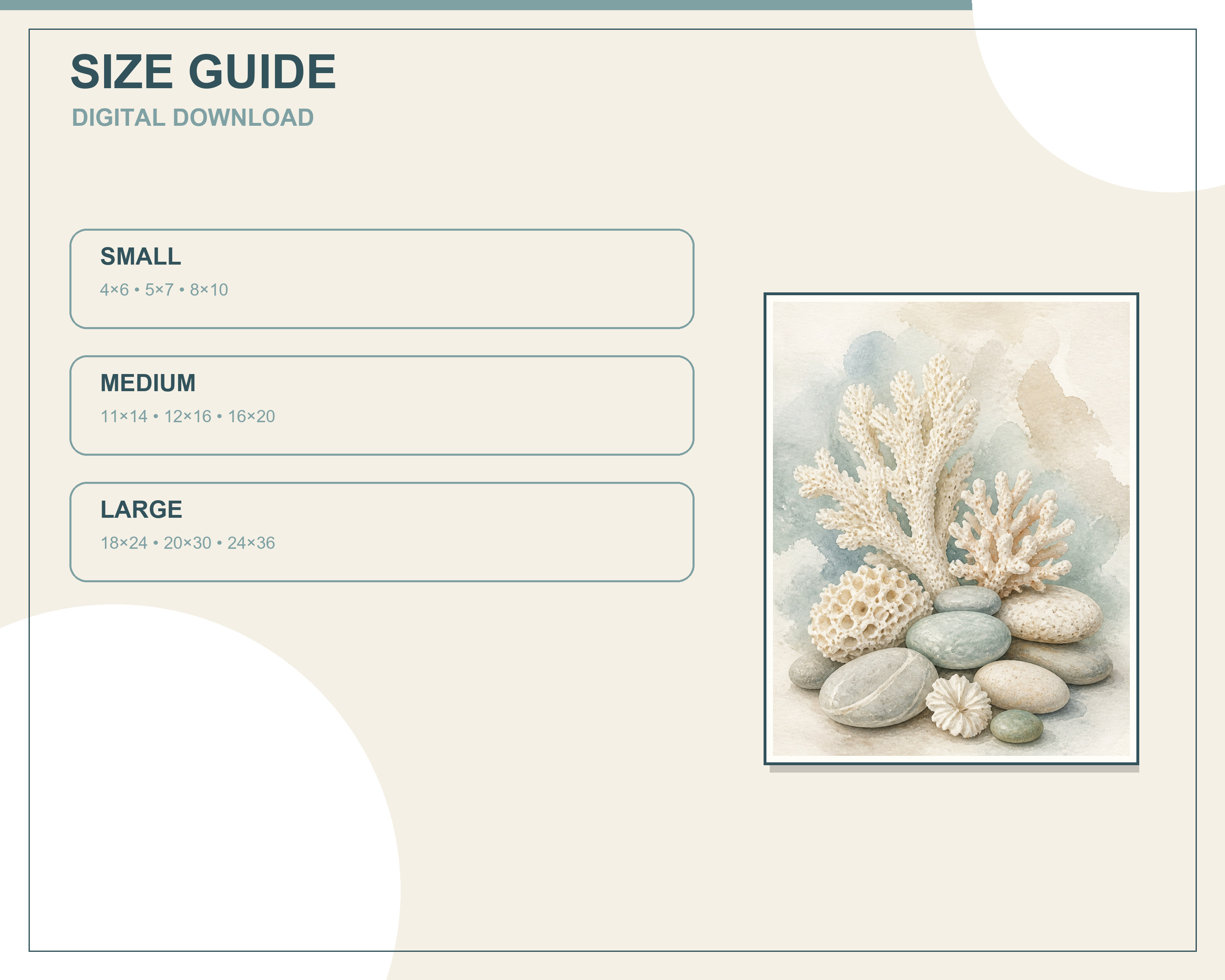 Printable wall-art size ratio guide