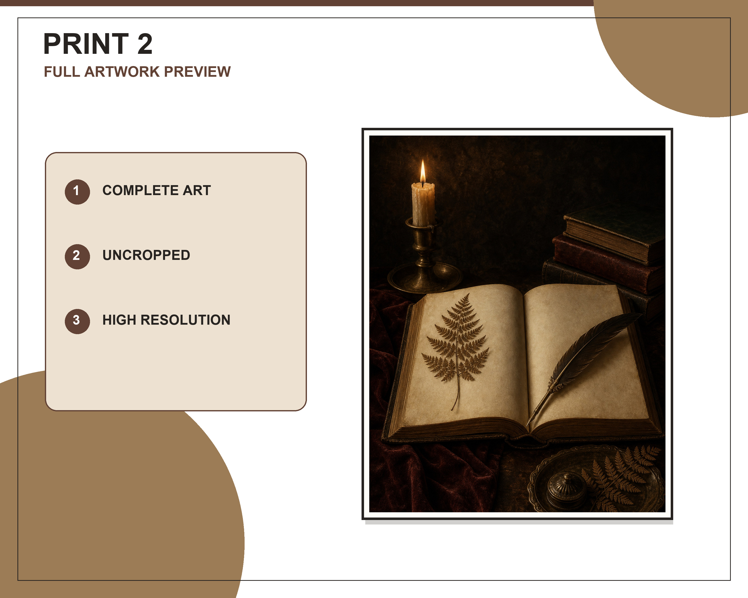 Three printable artworks displayed in a bright neutral living room