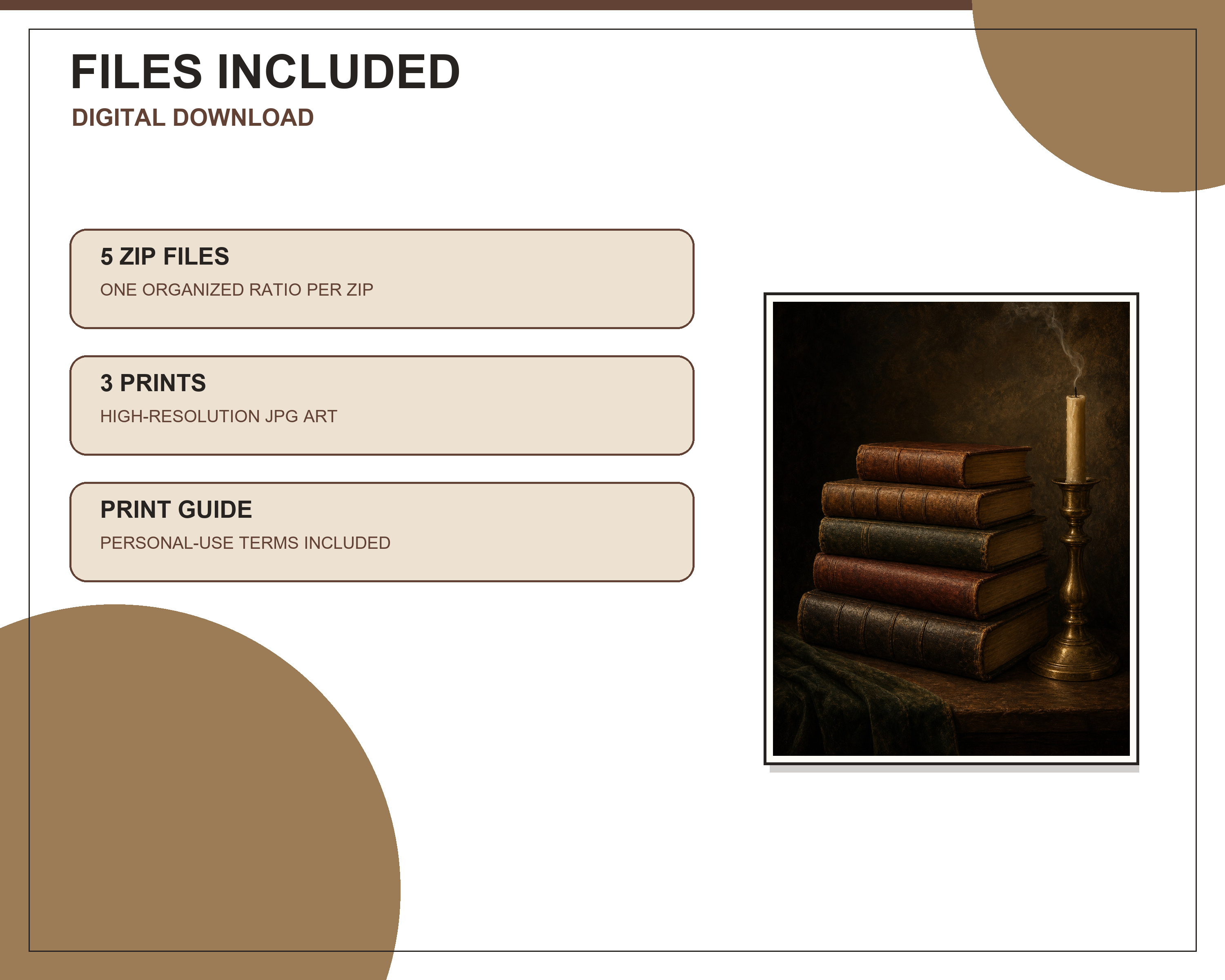 Five downloadable ratio packages included