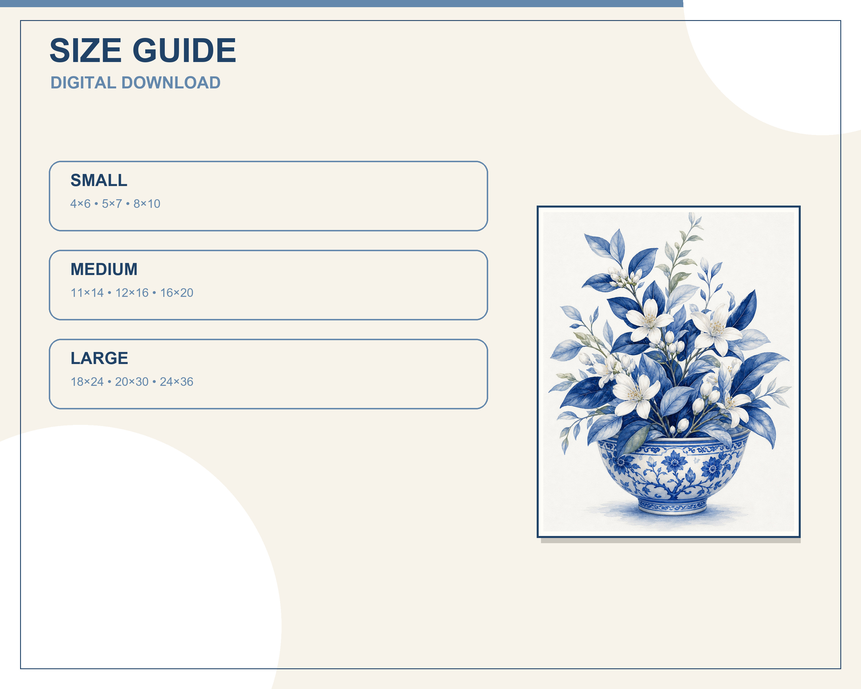 Printable wall-art size ratio guide