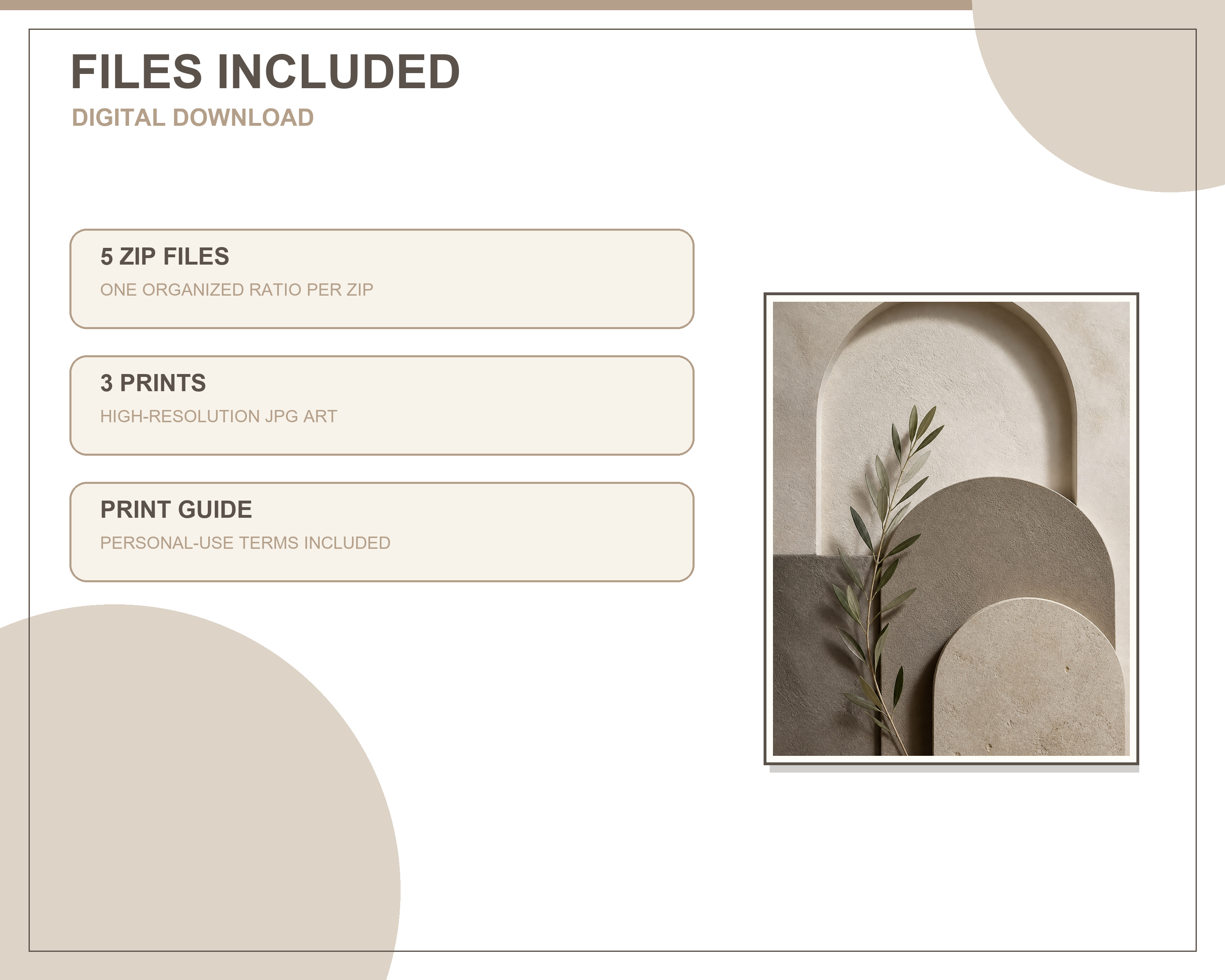 Five downloadable ratio packages included