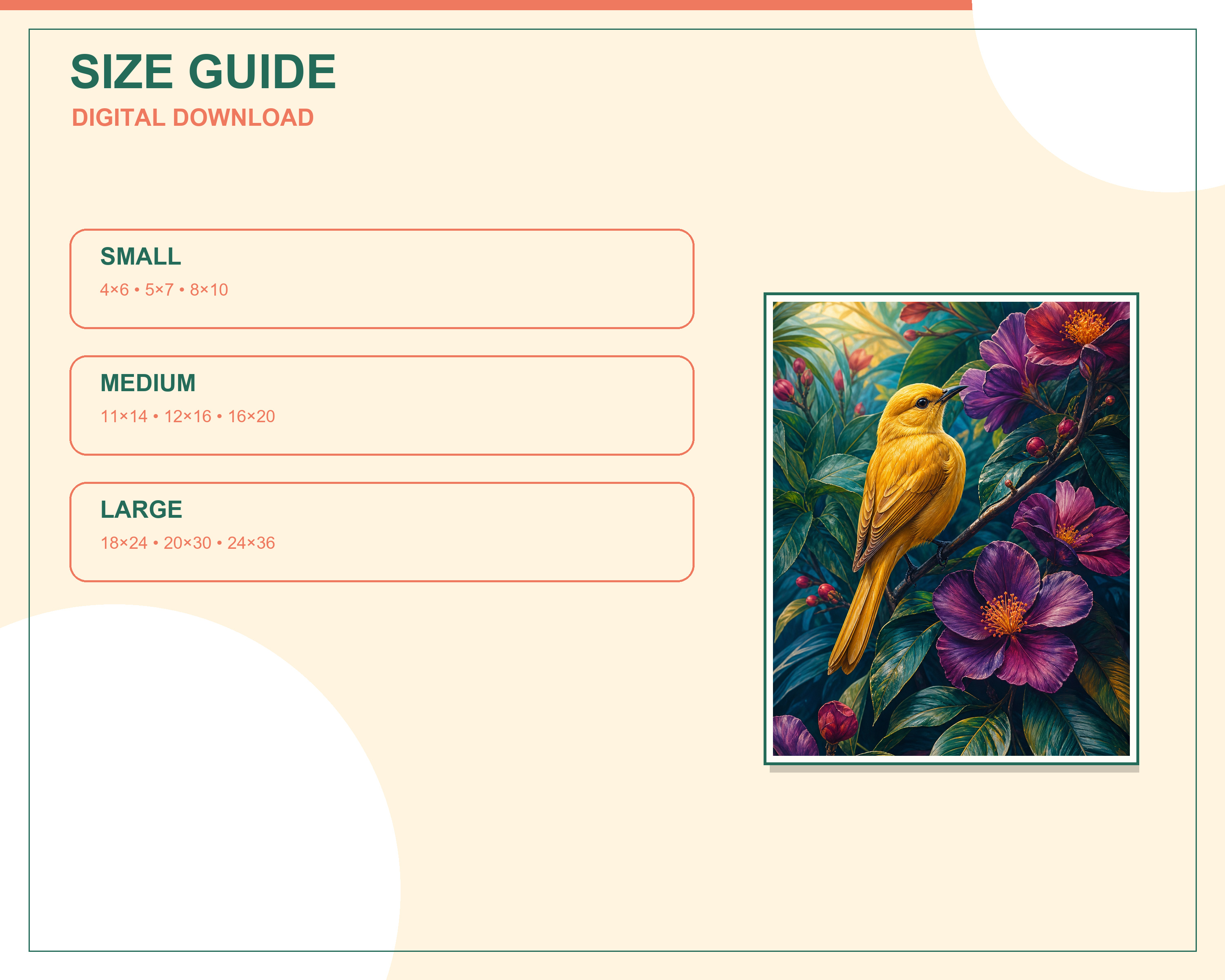 Printable wall-art size ratio guide