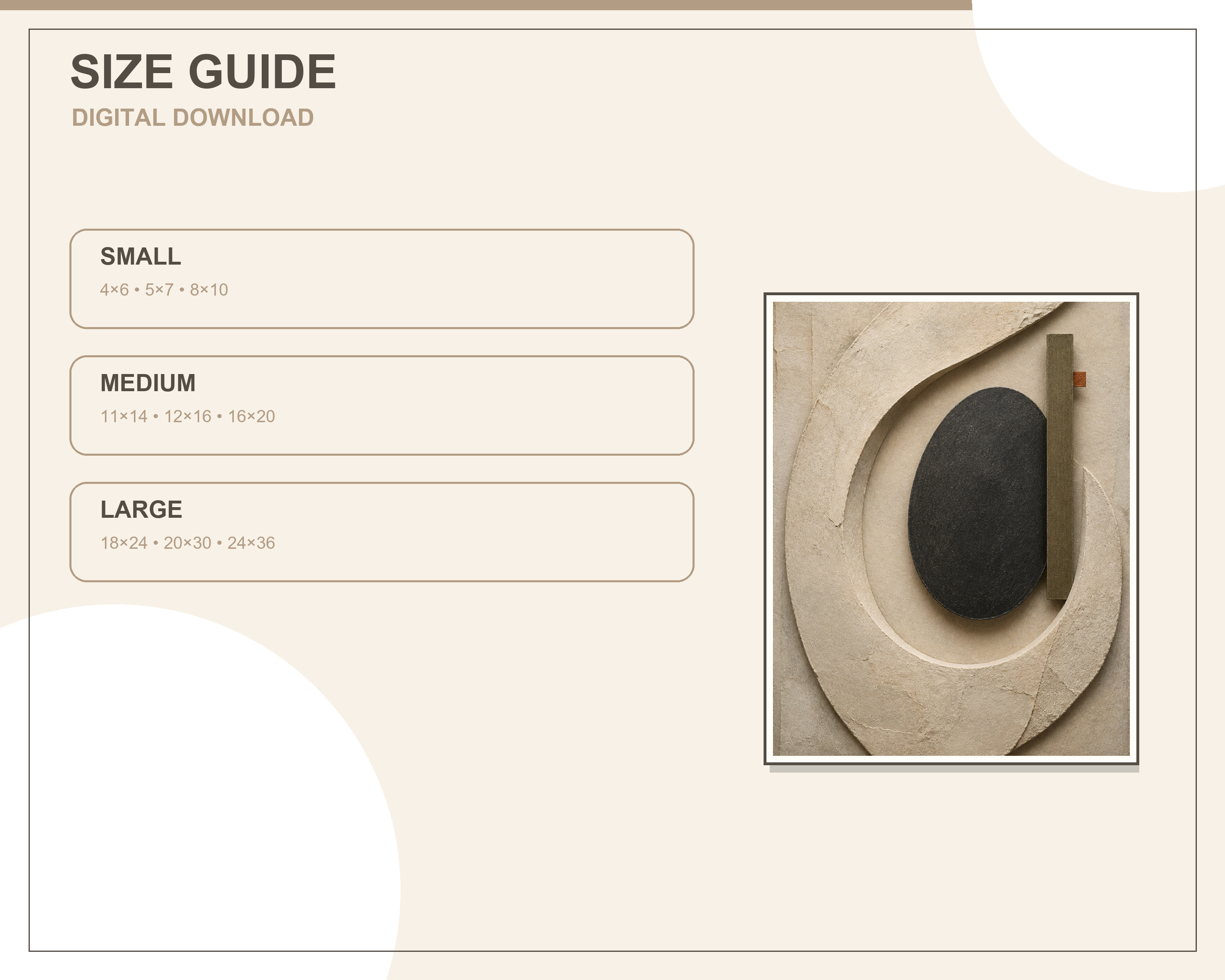 Printable wall-art size ratio guide