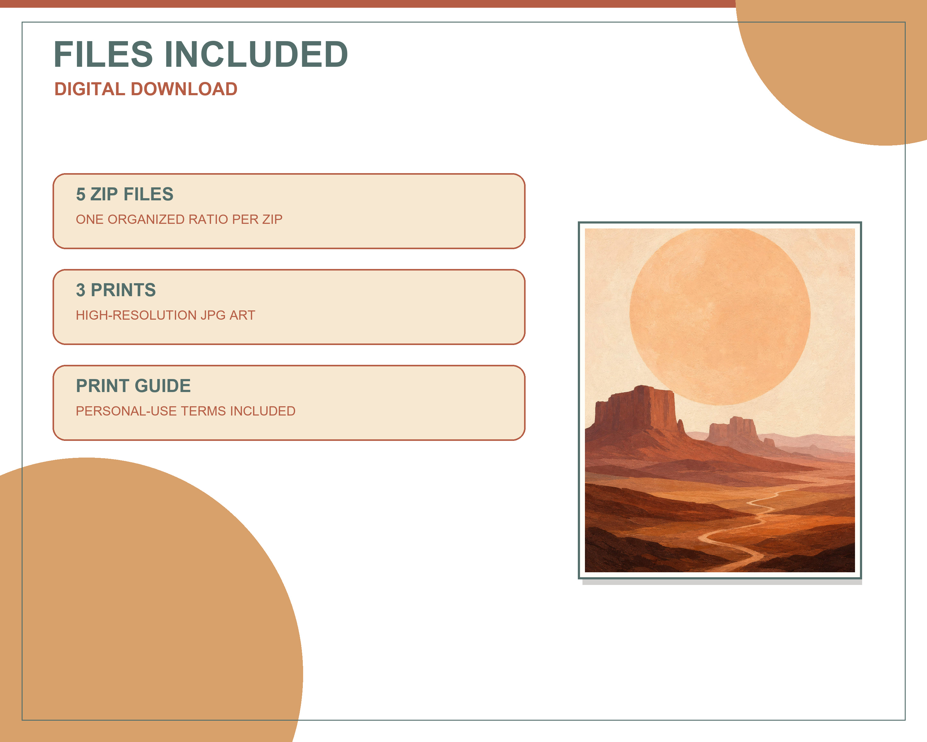 Five downloadable ratio packages included