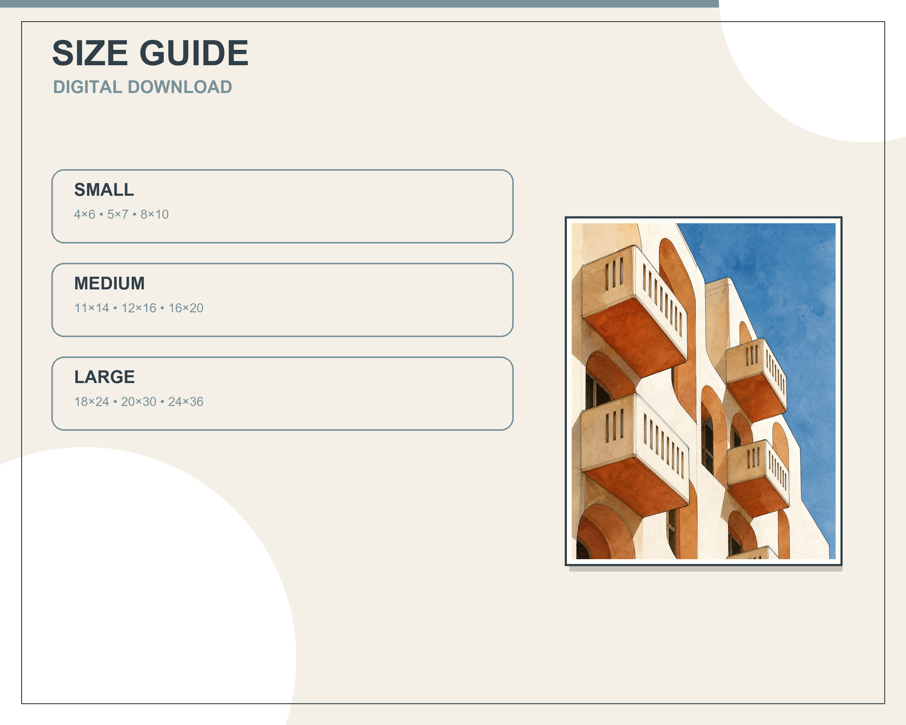 Printable wall-art size ratio guide