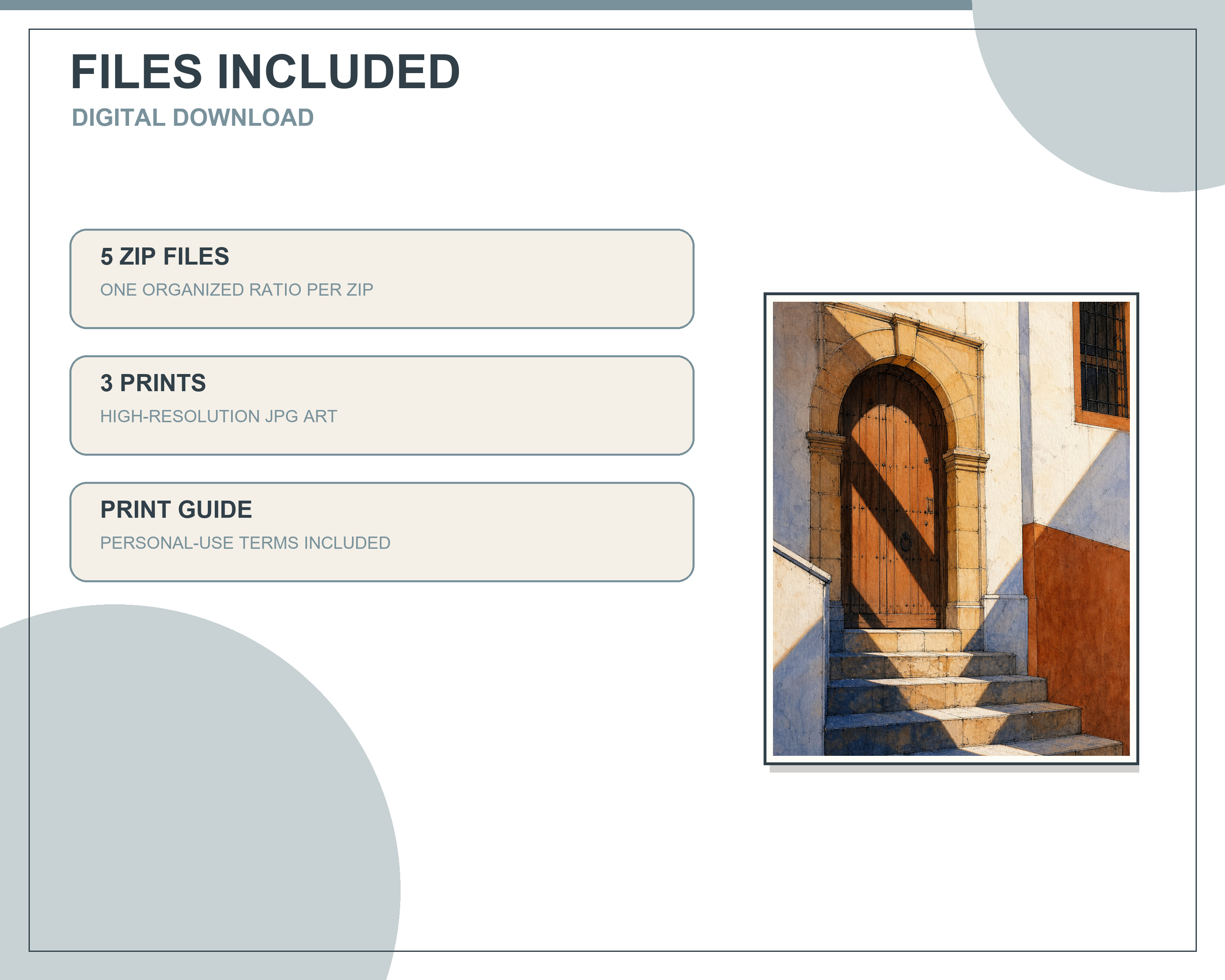 Five downloadable ratio packages included