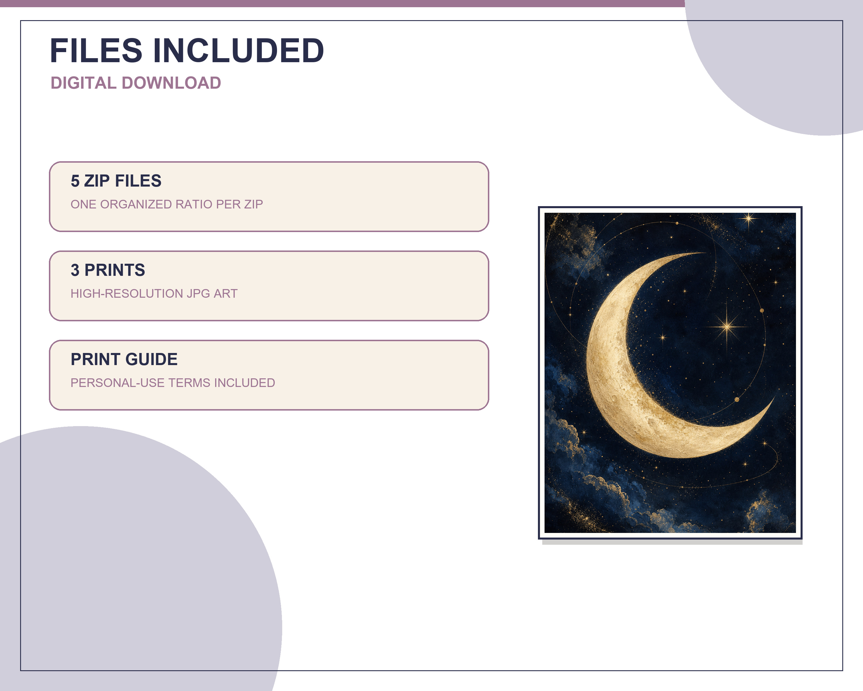 Five downloadable ratio packages included