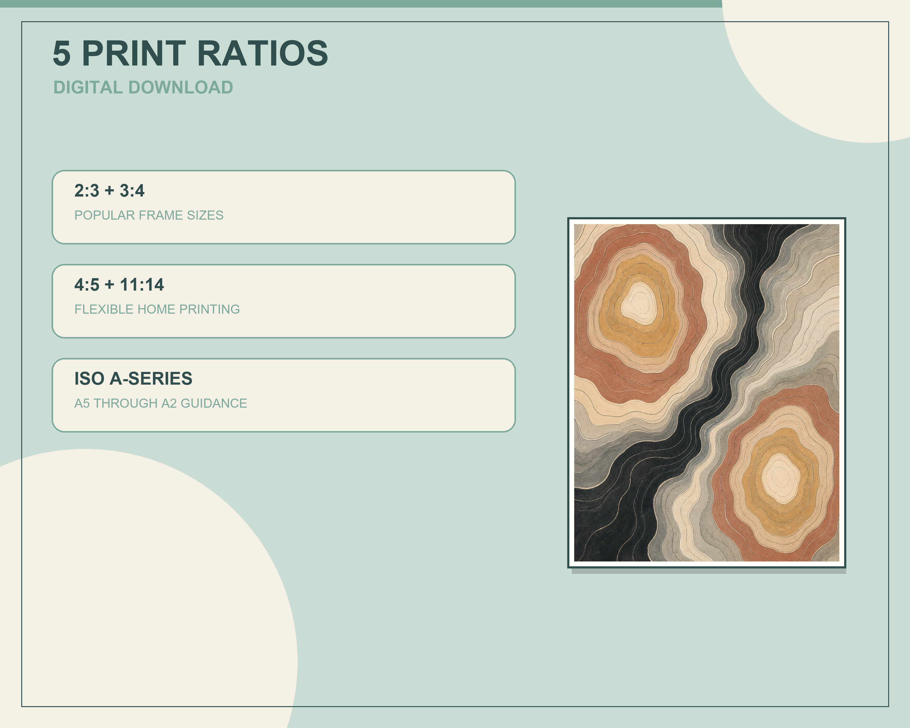 Close-up showing artwork color texture and printable detail