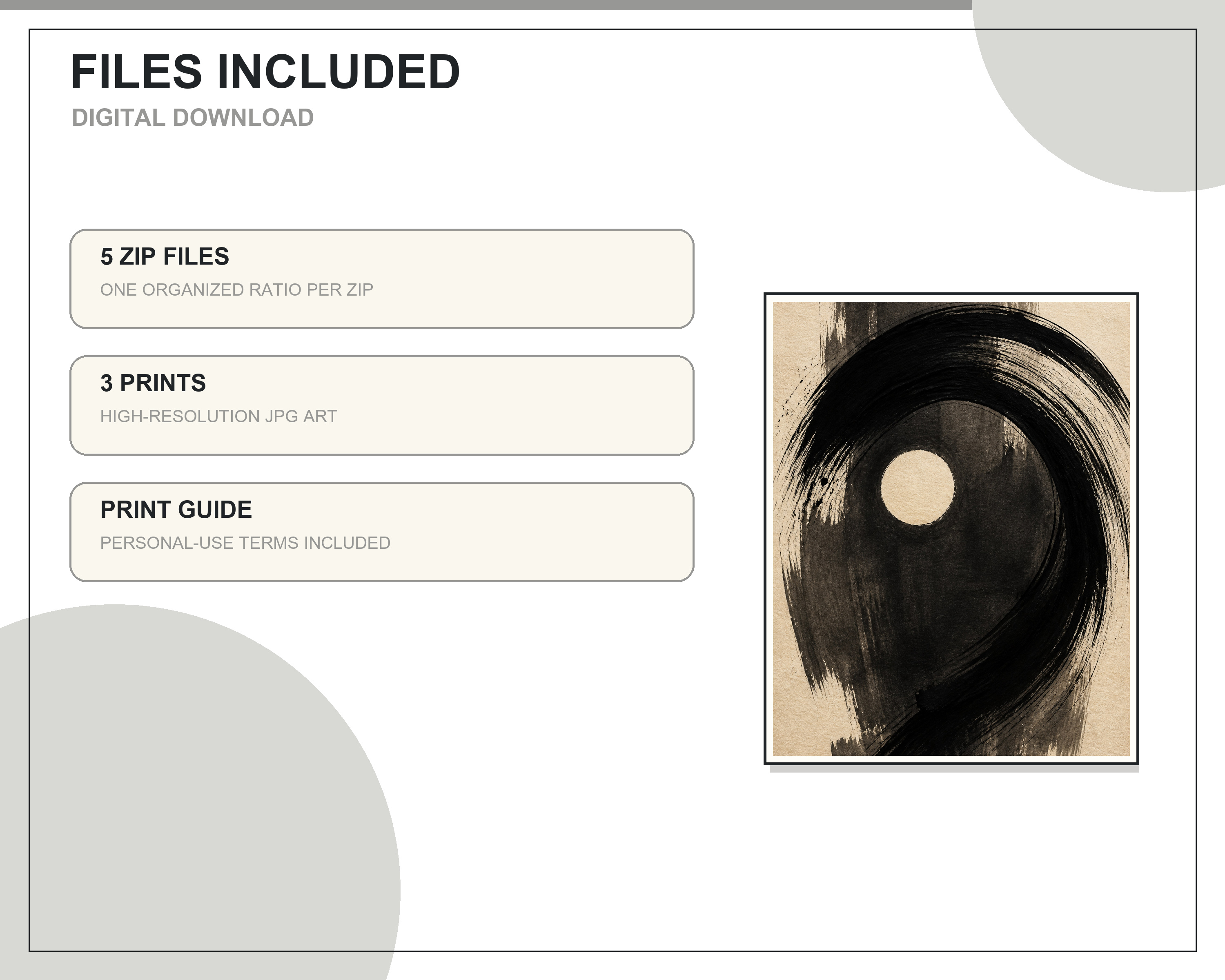 Five downloadable ratio packages included