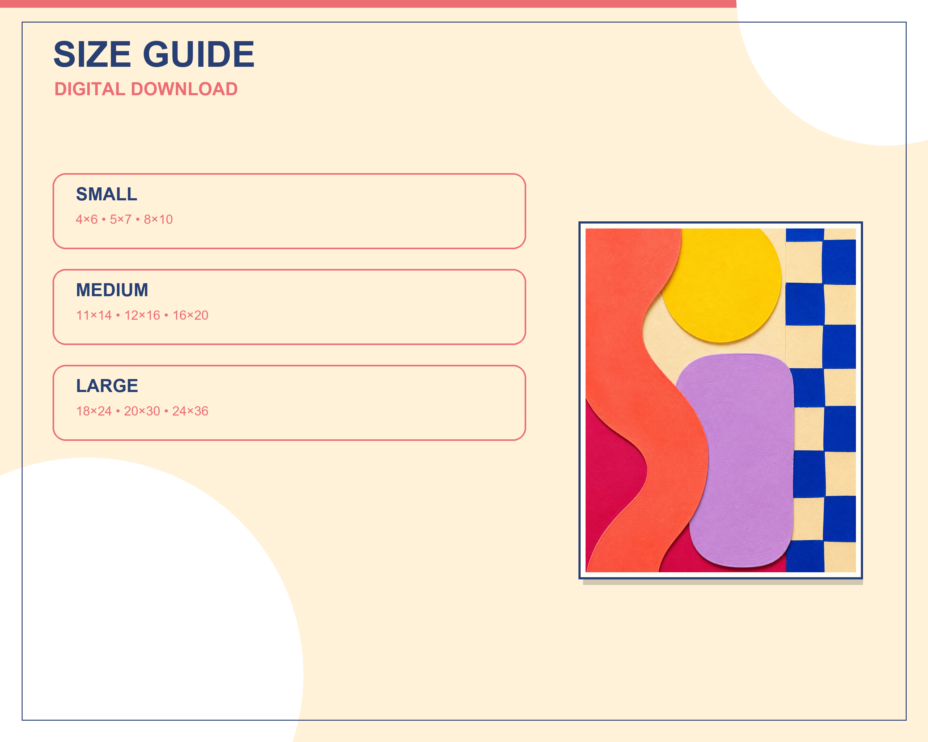 Printable wall-art size ratio guide