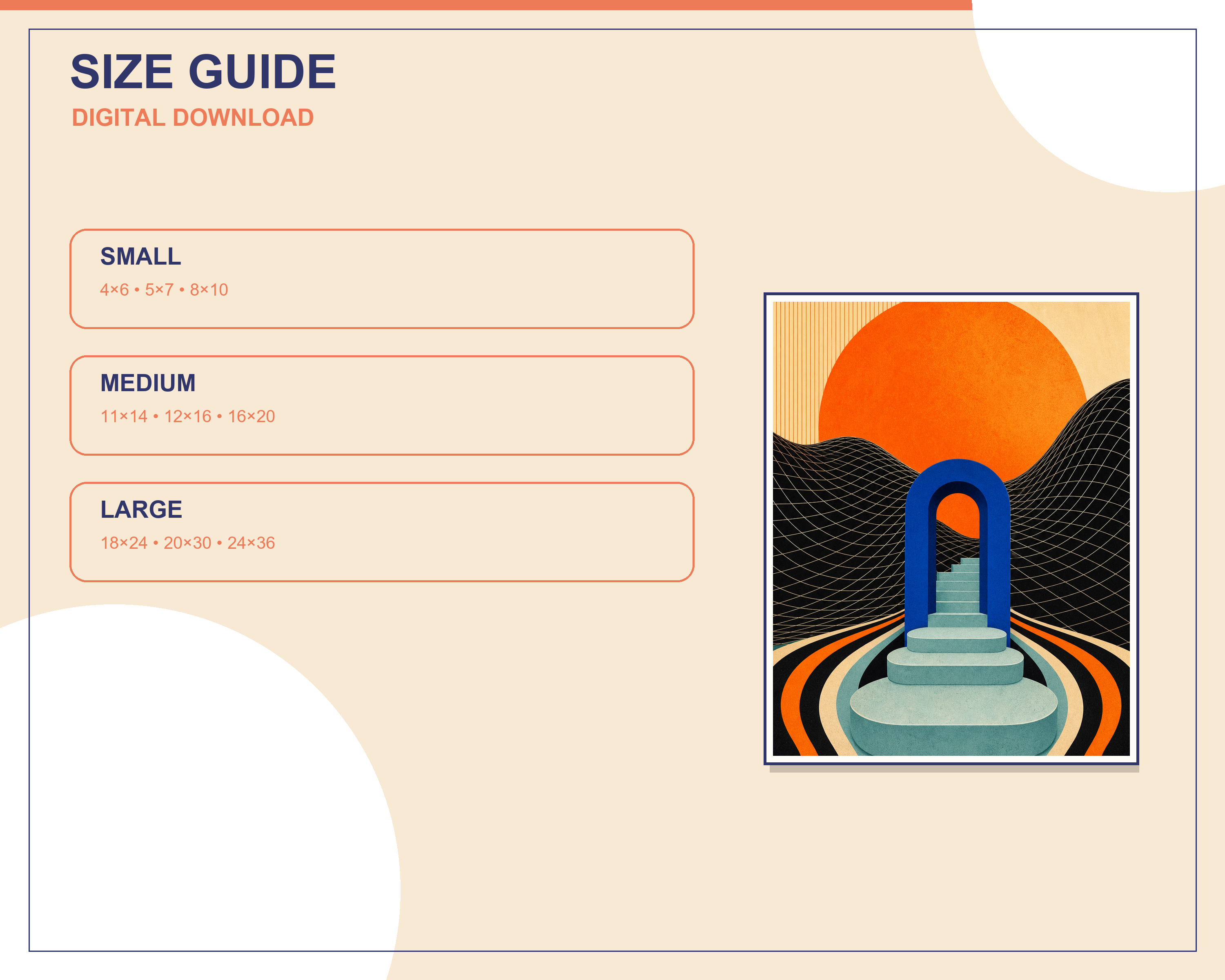 Printable wall-art size ratio guide