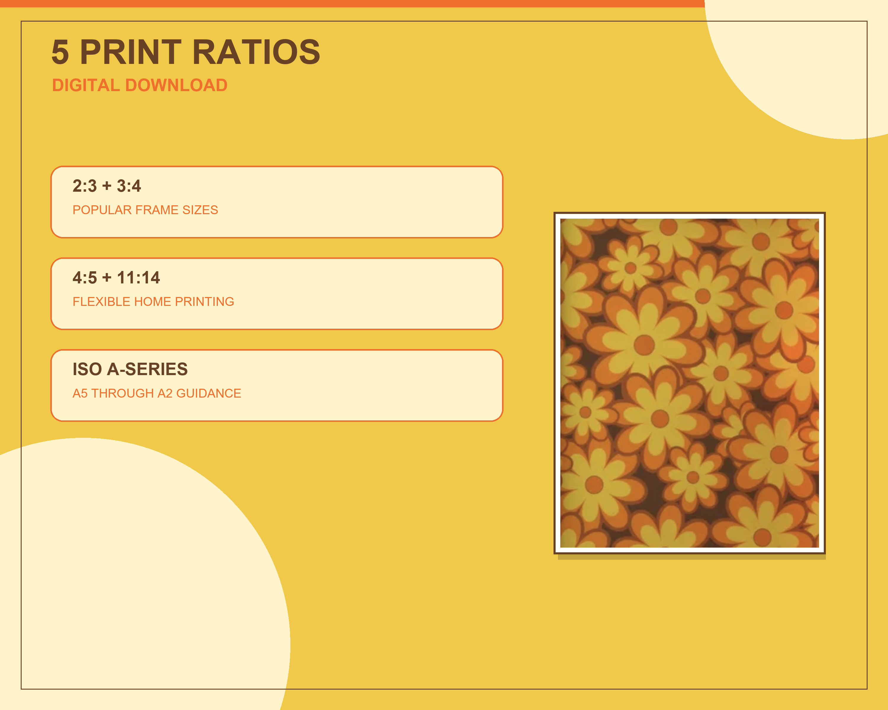Printable wall-art size ratio guide